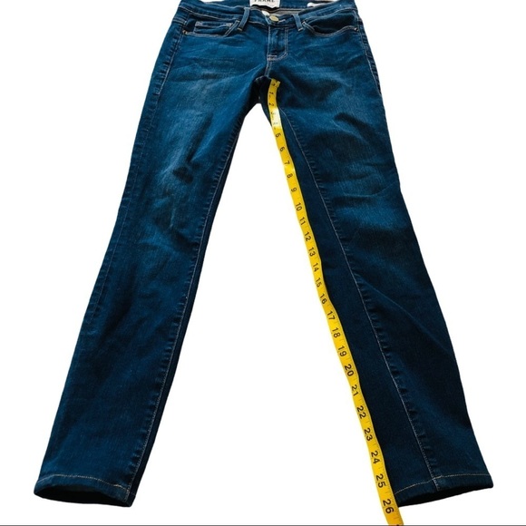 FRAME Medium Rise Medium Wash Denim Blue Jeans 25 Classic - Picture 8 of 15